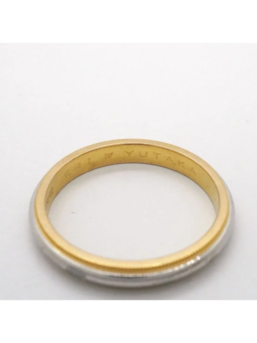 Tiffany & Co Ring Milgrain 18k Yellow Gold Platinum